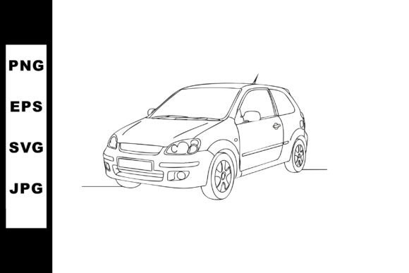 Download Compact Car Line Art Vehicle Drawing Sim - Car line art Collection