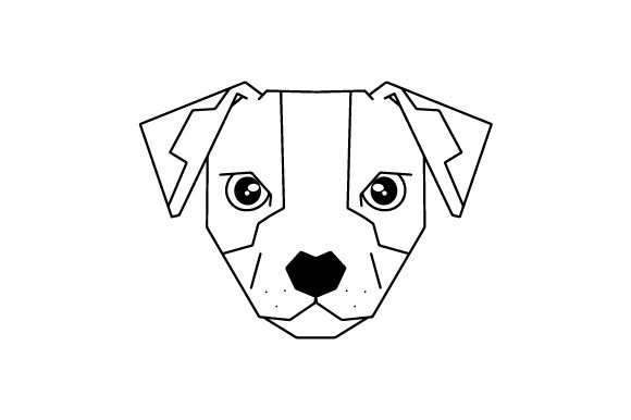Download Polygon Dog Head Line Art - Premium Resources