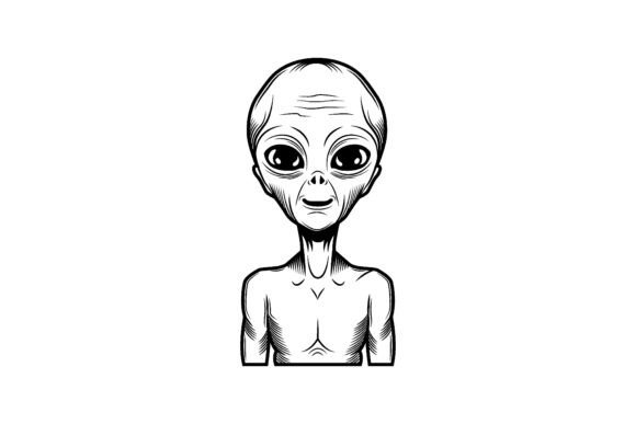 Download Alien Vector Illustration. Cute Extrater - Alien vector Collection