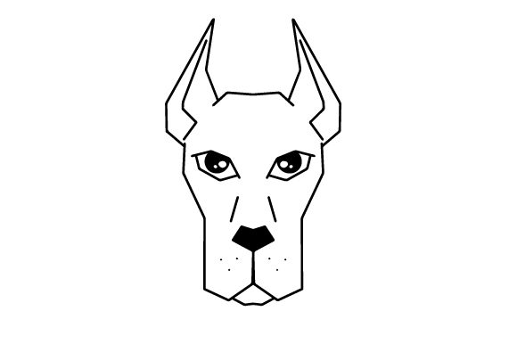 Download Polygon Dog Head Line Art - Premium Bundle