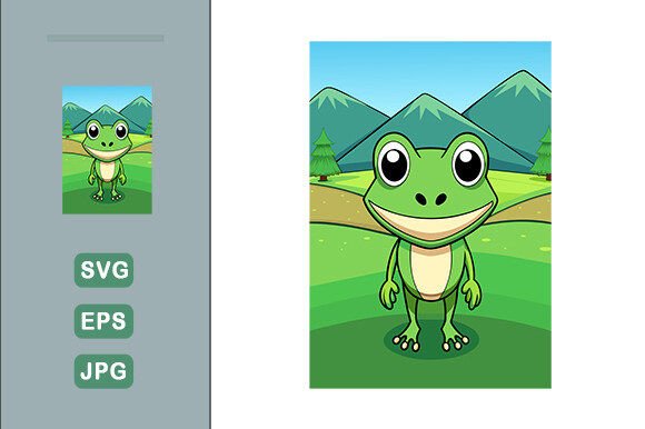 Download Frog Vector Landscape Background - Frog vector Collection